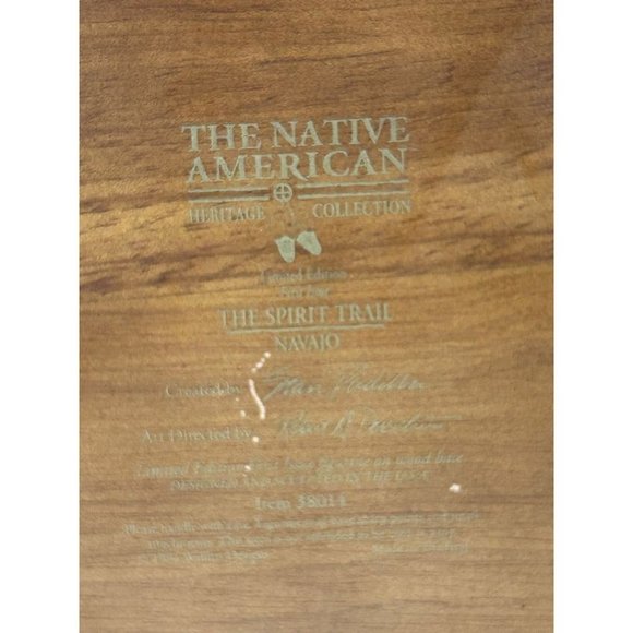 The Native American Heritage Collection 1994 The Spirit Trail Navajo 38014 Stan - Picture 10 of 11